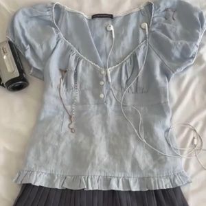 blue brandy melville blair top